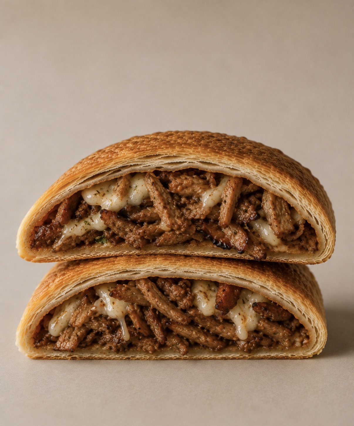 Carne árabe con queso