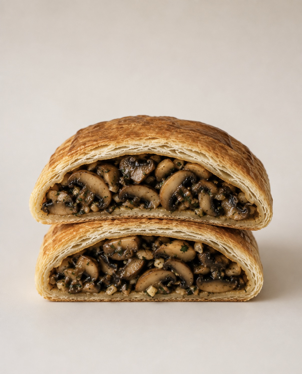 Champiñones al ajillo con queso